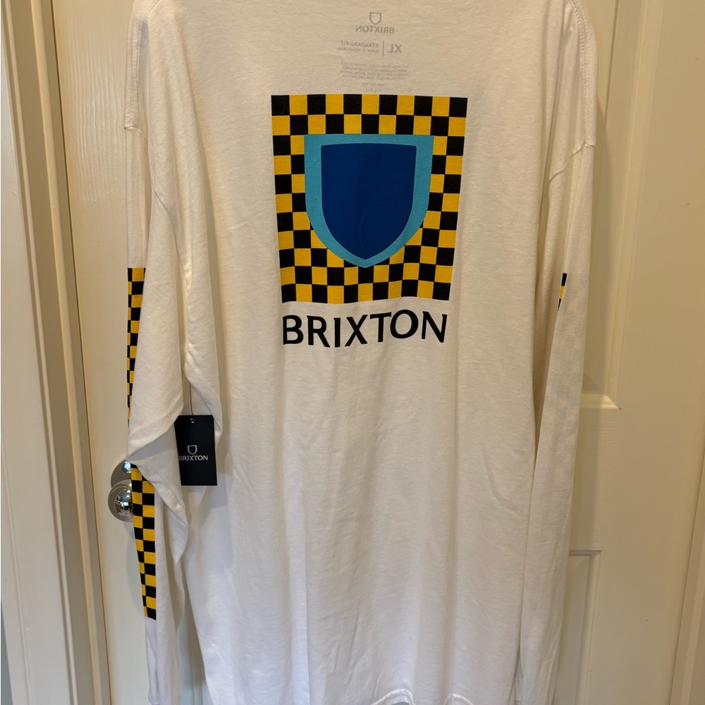 Brixton White Long Sleeve Tee Mens XL - New - Picture 6 of 7